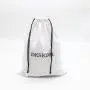 Custom Logo Printed Twill Cotton Drawstring Clothing Packaging Bag White Black Cotton Twill Gift Dust Bag