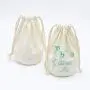 Reusable Custom LogoRound Bottom Natural Canvas Drawstring Wine Gift Packaging Bag Thick Cotton Canvas Candle Wine Pouch