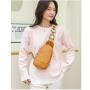 ZF226 Women's Messenger Bags Vintage PU Waist Bag Ethnic Style Shoulder Bag Waterproof Wear-resistant