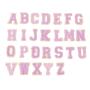 Glitter Chenille 26 Alphabets Self Adhesive Patches 11 Colors Glue Backing Letter Patches for Clothing Hat DIY Letter Patches