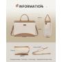 LOVEVOOK High quality 2pcs/set laptop handbag for Women Waterproof Large stylish Canvas PU Leather Work Tote fashion laptop bag