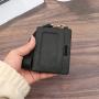 Customized Slim RFID Blocking Wallets Genuine Leather Minimalist Card Case With Zip Pocket Leather Credit Card Holder