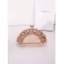 New design fan rhinestone clutch bag chain shoulder bag women box metal wedding party evening bags ladies fashion purse