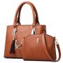 2024 Bags for Women Two pieces set Fashion Ladies Handbag Portable Simple Shoulder Tote with Single Chain Strap Foreign Trade