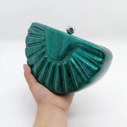 2024 New Single Shoulder Diagonal Cross Half Round Shell Acrylic Bag sac main femm sac