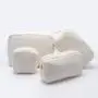 Bridesmaid Gifts Sherpa Teddy Chenille Varsity Letter Patch RX Lips Monogram Cosmetic Travel Bag Stuff Makeup Pouch for Girls