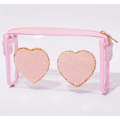 7 Colors Portable Makeup Bag Vacation Bathroom Personal Clear Zipper Toiletry Carry Pouch PVC Cosmetic Bag