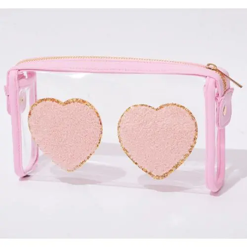 7 Colors Portable Makeup Bag Vacation Bathroom Personal Clear Zipper Toiletry Carry Pouch PVC Cosmetic Bag