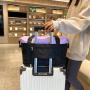 HR760 Large Carrying Short Distance Travel Bag Oxford Business Trip Reinforced Contrasting Colors Hand Luggage Bag Leisure Bag