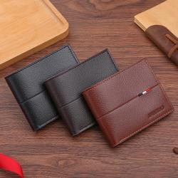 New hot selling men's wallet horizontal credit card holder leisure short multi-card slot wallet man