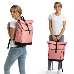 LOVEVOOK Custom LOGO Roll Top Camping Hiking Backpack Large Capacity Rucksack Lightweight 17 inch Laptop Bag Travel backpack