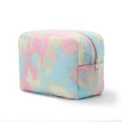 Keymay Custom Logo High Quality Large Capacity Travel Pouch Makeup Bags Private Label Eco Friendly Cosmetic Bag Velvet Pouch Bag