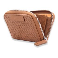 Custom Women Wallet Zipper Leather Card Holder Convenient Small Change Card Wallet