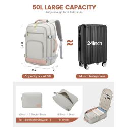 Lovevook 40L Large capacity Casual Daypack Multifunctional Travel Backpack Flight Approved business travel bag computer backpack