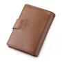 Factory Retro Man Short Trifold Wallet Slim genuine leather wallet for men credit card holder multi-function wallet wholesale