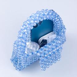 Designer 2024 New Korea Handmade Beaded Bag Luxury Women Beaded Handbags Ladies