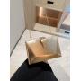 New arrival metal leaf buckle handbag box crossbody evening dress bag clutch party bags for women pochette femme