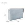 Biodegradable Green Toilet Bag Velvet Cosmetic Drawstring Beauty Pouch Double Make Up  Brush Set With Bag Custom Logo