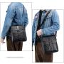 XL287 Fashion & Luxury Genuine Leather Men's Shoulder Bag Multi-layer Large Capacity Handbag Wear-resistant Durable Bag