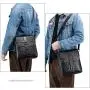 XL287 Fashion & Luxury Genuine Leather Men's Shoulder Bag Multi-layer Large Capacity Handbag Wear-resistant Durable Bag