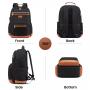 LOVEVOOK Vintage Travel Backpack with USB Port Business Outdoor Bookbag Waterproof College Bag Laptop Notebook Backpack Unisex