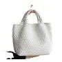 New Hand Woven Large Capacity Tote Carrying Women'S Single Shoulder Bun Female Vegetable Basket Female Bag