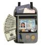ZR294 New Hanging Neck Passport Bag RFID Crossbody One Shoulder Storage Bag Overseas Ticket Document Protection Holders