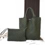Pure Hand Woven Tote Women'S Bag 2024 New Fashion Bag Leisure Large Capacity Woven Shoulder Bag Handbag
