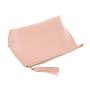 Trending PU Leather Litchi Pattern Cosmetic Bag Mighty Grocery Storage Makeup Bag Girls Cute Clutch Purses Make Up Bags Custom