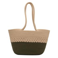 ZR797 Women Beach Bag Handbag Fashion Handmade Woven Straw Summer Messenger Crossbody Bag Girls Lady Straw Tote Bag Shopping