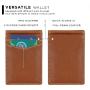 Popular Design RFID Blocking Slim Bifold Genuine Leather Minimalist Front Pocket Wallets High Quality Leather Money Clip