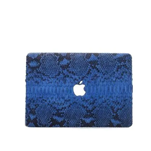 OEM ODM Custom Luxury Genuine Snake Skin Leather Protective Case Cover For Macbook Pro Air 11 12 13 14 15 16 Laptop