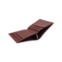 Custom leather wallet men card holder wallet rfid blocking slim men's leather wallet