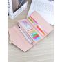 Women's long multi card soft leather minimalist fashion wallet