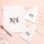 Small White Creamy Cotton Linen Drawstring Bags French Linen Gift Jewelry Bags