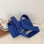Rhombus small bag women's 2023 New embroidered thread large capacity shoulder bag messenger bag