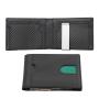 OEM/ODM carbon fiber money clips wallet mens clip wallet rfid pu money clips wallets