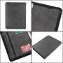 Professional Leather File Organizer Metal Ring Binder Business File Holder Zipper Organizer Notebook Portfolio Holder