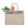Gelory Factory Wholesale Eco-Friendly Reusable Natural Jute Burlap Shopping Grocery Tote Bags