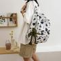 ZR187 2023 Korean Version Of Harajuku Sen Series Girls' Nylon Backpack Versatile Ins Super Fire Cow Pattern Backpack