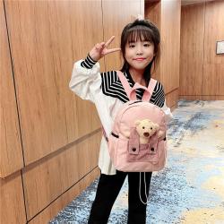 ZR468 Children's Backpack Kindergarten Little Bear Cute Light Cartoon Schoolbag Reflective Strip Safety Kids Bag Soft Baby Bag