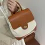 New design Small Backpack school bags Fashion casual Canvas bag PU splicing Backpack bag for women