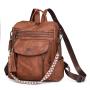 Women Backpack Purse Vegan Leather Handbags Multi-function Large Fashion Designer Travel Bag Ladies Shoulder Bags With Tassel