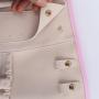 Keymay No MOQ Custom Women Fashion Travel Jewelry Roll Bag Ring Earrings Bracelet Organizer Jewelry Rolls