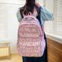 ZR837 New Fashion Girls Schoolbag Nylon Waterproof Backpack Custom Logo High Quality Schoolbag Travel Student Zipper Laptop Bag