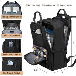 LOVEVOOK Waterproof Business Back pack with USB Port TSA Friendly Travel School Bookbag 15.6 In Laptop Backpack for Men Women