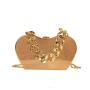2023 fashion bags summer Heart shape gold silver metal color box acrylic chain handbag for wedding party