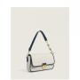 Niche Design Lock Catch High Sense Pleated Bag 2022 Fashion Spring Winter Messenger Bag Lucky Bead Borse Contrast Color Bag