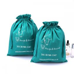 High Quality Large Cotton Linen Clothes Shoe Hat Dust Bag For Packing Storage Custom Logo Cotton Drawstring Dust Pouch