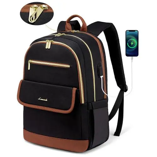 LOVEVOOK High Quality Anti Theft Business Laptop Backpack Bags Fashion School College Students Daypacks Travel Backpacks Women
